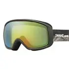 SWANS Snow Goggles 200-MDHS SMBK Orange Mirror x Gray Glasses Compatible Ski Sno