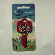 Vintage DISNEY SCI/68 -Mickey Mouse & Friends -UNCUT DISNEY HOUSE KEYS 94440