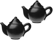 ) 2pcs Black Teapot Shaped Door Knob for Cupboard/Cabinet/Bathroom/Drawer Great Furniture Ornaments for Nursery/Baby Room
