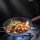 Frying Pan Fry Pan with Cover Washable Cooking Wok Nonstick Non Coating Omelet