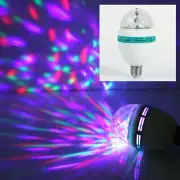 3W RGB LED Full Color DJ Stage Light Bulb Auto Rotating Crystal Disco Lamp USA