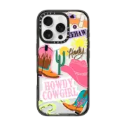 iPhone 16 Pro Impact Case MagSafe Compatible Howdy Cowgirl