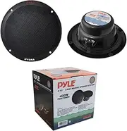 2 x PLMR605B 2 Way System Speakers 200 Watt RMS 400 Watt Max 6.5" Diameter 165mm 6.5" Waterproof Pool Boat Hotel Black Pair