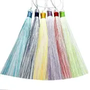 2pcs multi-color Fringe Tassel Sewing Finishes Decor Hanging Craft Trim 13cm #6
