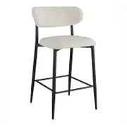 Naples Bar Stool - Off White Boucle