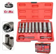 11pc Deep Impact Spiral Twist Extractor Socket Set PT10386