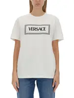 [Versace] Versace-T-Shirt With '90S Vintage Logo-Donna 40