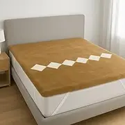 Sheepskin Mattress Topper Bed Underlay - Diamond Luxe - Natural Pressure Relief (King)