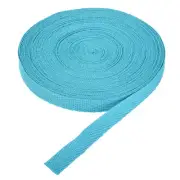 3/8"(1cm) 10 Yards Cotton Twill Tape Cotton Ribbons Bias Binding Tape Cyan Blue