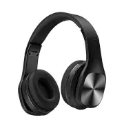bluetooth 5.0 Headphone 2.1 Stereo Sound Wireless Noise Cancelling Foldable Gaming Earphone BLACK COLOR
