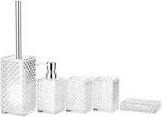 CVBFDB Bathroom Toiletries Set Diamond Hand Sanitizer Bottle Kit Toothbrush Cup Holder Supplies