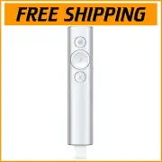 Logitech Spotlight Presentation Remote - Quick Charge, 30m Range, Silver Elegant