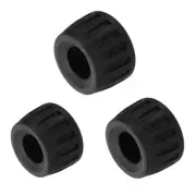 3 Pcs Universal Rubber Tripod Feet, Rubber Plastic Protection(Black, 0.67″ ID)
