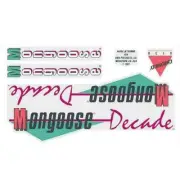 Mongoose - 1987 Decade Decal set - Blue frame - old school bmx