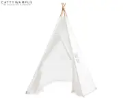 Cattywampus Snow Dust Kids Teepee Tent - White