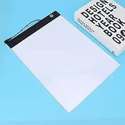 A4 LED Light Box Board USB Ultra-Thin Tracing Drawing Table Pad for Artists, Designing, Animation, Sketching (A4 Copy Station (Three-Speed dimming) + USB Cable)