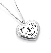 BIAIHQIE Heart Diffuser Essential Oil Perfume Pendant Necklace Pads As Gift