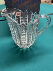 American Fostoria Cubist Clear Glass Water Pitcher