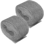 2Pack Steel Wool Pads for Mice Control, Fill Fabric DIY Kit, Coarse Wire Mesh Ro