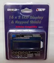 OSEPP 16X2SHD-01 16 x 2 LCD Display & Keypad Arduino Shield - New Sealed