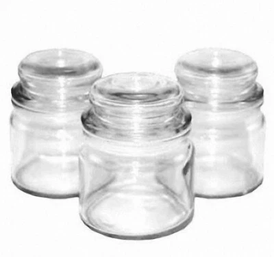 4 oz APOTHECARY Style Glass Candle Jars with Domed Lids (Case of 24)