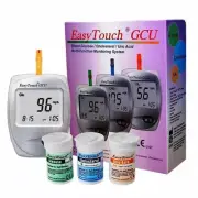 Easy Touch Blood GCU Blood Glucose Cholesterol Uric Acid Test (Tool & Strips)