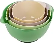 BoxedHome Classic Mixing Bowl Set, BPA Free Plastic, Microwave and Dishwasher Safe, 4.5 quarts (Sage)
