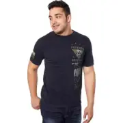 New Men's Affliction Freedom Defender Incite Black Lava Y2K Tee T-Shirt S-XXXL