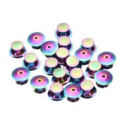 20pcs Metal Pin Backs Spring Loaded Pin keepers Locking Pin Keepers, Colorful