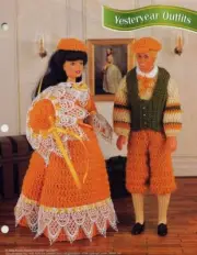 NEW ANNIES FASHION DOLL CROCHET CLUB YESTERYEAR OUTFITS OOP 1995