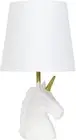 Small Table Lamp Modern Bedside Nightstand Desk White Reading Kids Girls Shade