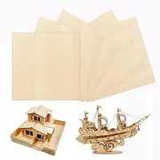 Rectangle Unfinished Unpainted Basswood Wooden Sheets for Craft DIY Hand-Made Project Mini House Building Architectural Model Pack of 5 (300*300)2mm