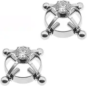 PMBNCF SM Nipple Clamps for Women Stainless Steel Nipple Clamps for Women Nipple Toys for Women Bdsm Set