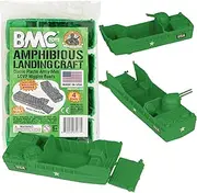 BMC Classic Marx Landing Craft - 4pc Green Plastic Army Men Boat Vehicles