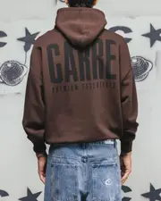 [CARRE] Carre Premium Essentials Hoodie Chocolate - Size L L Chocolate