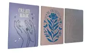 3 Journals / Notebooks Blank Books for Journaling, Sketching, Doodling- NEW
