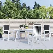Garden Lowback Chair Cushions 4 pcs Black 100x50x3 cm Oxford Fabric Garden Furniture Cushions
