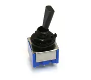 (1) Black ON-ON 2-way DPDT Mini Toggle Switch for Guitar/Bass EP-0081-003