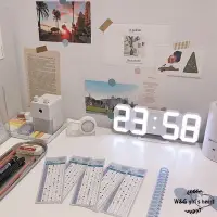 在飛比找蝦皮購物優惠-丸子精選3D LED Wall Clock Modern D