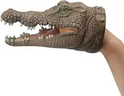 KAJA Soft Rubber 6 Inch Realistic Animal Hand Puppets Role Play Toy for Kids and Toddlers (Crocodile)