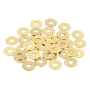 58Pcs Brass Flat Washer, M4 4 x 12 x 1mm Fenders Washers Assortment