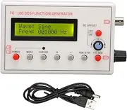DDS Functional Signal Generator, Sine, Triangle, Square, Sawtooth Waveform Function Generator Frequency Meter, 1HZ to 500KHZ, Portable Signal Source Module Frequency Counter