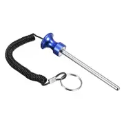 8mmx125mm Weight Stack Pin with Pull Rope Magnetic Strength Training Blue