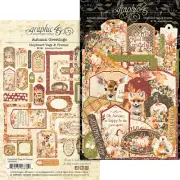 Graphic 45 AUTUMN GREETINGS 30pc Tags & Frames Chipboard Assortment Fall