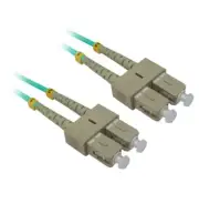 5 PACK LOT 10m SC-SC Duplex 50/125 OM4 Multimode Fiber Patch Cable Aqua 33FT