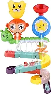 Bath Toys for Toddlers, Bathtub Toy, Wall Track Building Set 3+ Year Old, Suction Cup Bath Toys,Toddler Ball Slide Track Bath Tub Toys for Kids Baby Infant Water Bath Tub Toys