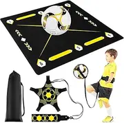 Football Footstep Training Mat, Soccer Training Mat, Agility Footstep Training Mat, Soccer Train Mat for All Levels, Non-Slip Silent Equipment for All Ages to Improve Speed