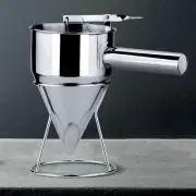 Stainless Steel Batter Funnel Dispenser with Stand Large Capacity Batter Mixer