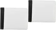 [SAFIGLE] 2pcs Fashionable Heat Transfer Pouch for Men Women's Slim Wallet Card Holder Money Bag Id Case