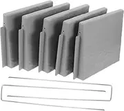 Levemolo 5pcs Garden Border Edging: DIY Plastic Landscape Edging Kit with Spikes - Faux Stone Effect Border for DIY Outdoor Lawn Flower Beds Yard Patio